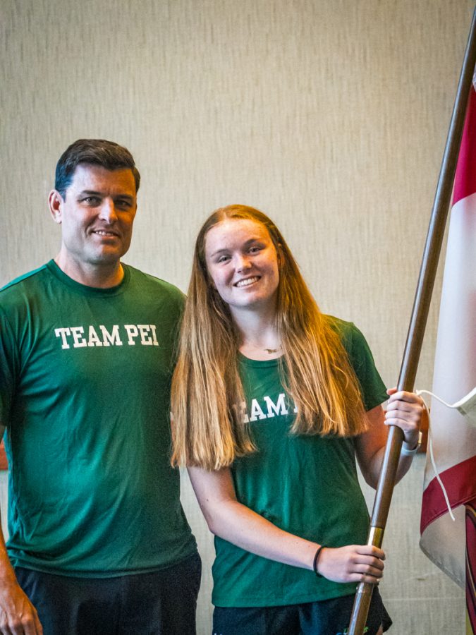 Newson calls it an honour to carry P.E.I. flag